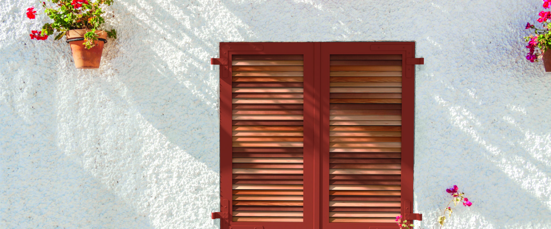 Blue Shuttered Window