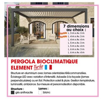 Pergola Element turbo
