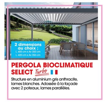 Pergola SELECT Turbo stock