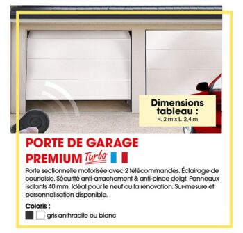 Porte de garage Premium turbo