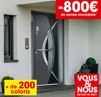 Porte d'entrée alu